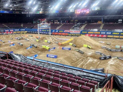 A track that Jetwerx built for the FIM North American Arenacross Championship.