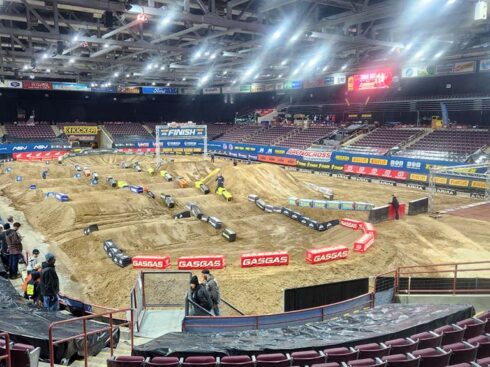 A track that Jetwerx built for the FIM North American Arenacross Championship.