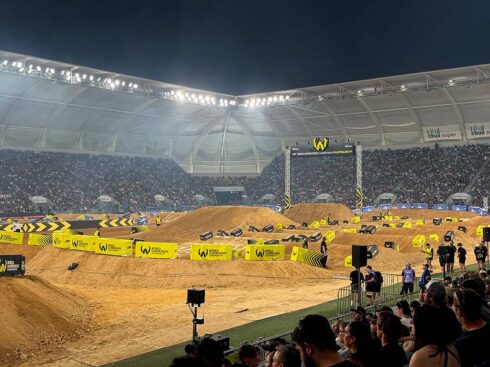 A track that Jetwerx built for World Supercross.