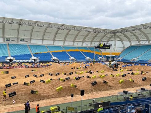 A track that Jetwerx built for World Supercross.