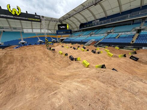 A track that Jetwerx built for World Supercross.