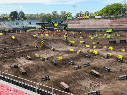 A track that Jetwerx built for World Supercross.